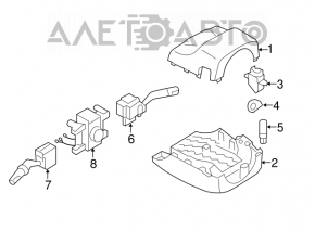 Left steering column switch for Mazda CX-7 06-09