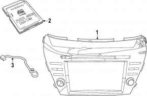 Monitor, display, navigation Nissan Murano z52 15- Bose, scratch