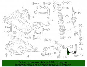 Front left ball joint BMW 5 F10 11-16 AWD