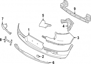 Volvo C40 23-24 rear bumper lower part