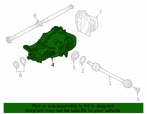 Rear differential gearbox BMW 7 G11 G12 16-22 3.0