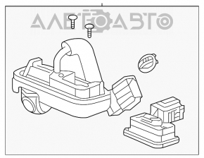 Rear view camera with trunk release button Acura ILX 13-15 prerest