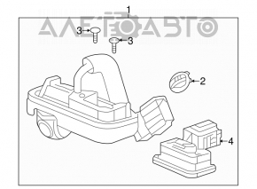 Rear view camera with trunk release button Acura ILX 13-15 prerest