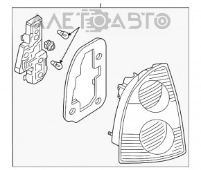 Light outer wing left VW Passat b5 00-05 scratches