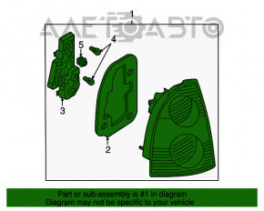 Light outer wing left VW Passat b5 00-05 scratches