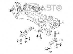 Front subframe VW Tiguan 18-21