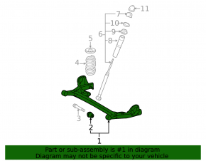 Rear beam Toyota Sienna 11-20
