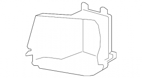 Front bumper air duct left Audi Q7 16-19