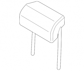 Headrest 2nd row central Audi Q7 16-19 dark brown leather