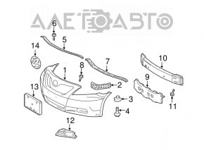 Front bumper mount right Toyota Camry v40