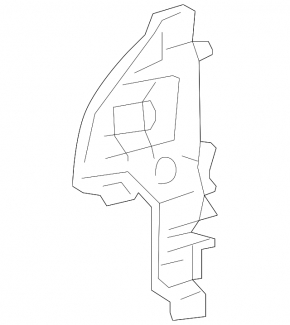 Radiator deflector left Lexus RX350 RX450h 13-15 rest