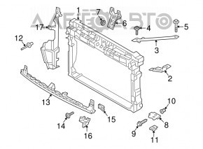 TV panel radiator VW Golf 15-