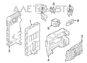 Bracket fuse box BMW X1 F48 16-22