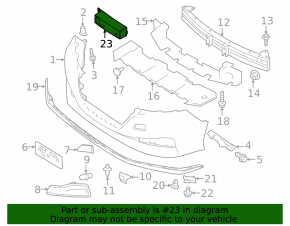 Nissan Leaf 18 Front Bumper Absorber - Small