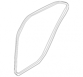 Door seal rear left Hyundai Elantra UD 11-16