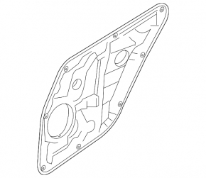 Window lifter with motor rear right Hyundai Elantra UD 11-16