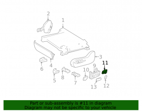 Lexus RX350 RX450h 10-15 Driver's Seat Lumbar Support Control Gray