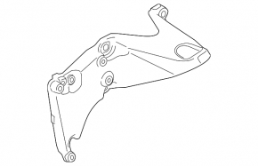 Left Engine Mount Bracket Porsche Cayenne 958 11-17