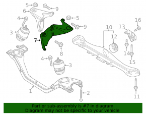 Left Engine Mount Bracket Porsche Cayenne 958 11-17