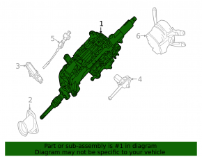 Steering column Mercedes GLS-class X166 13-19 with electrical adjustment