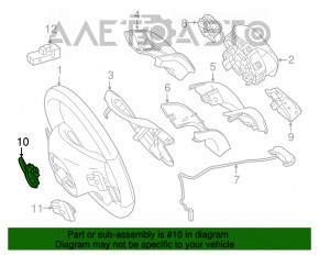Steering paddle shifter right Mercedes GLA 15-20