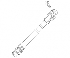 Steering cardan shaft Mazda 3 14-18 BM rust