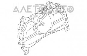 Instrument cluster Mazda 3 14-18 BM without display, with tachometer