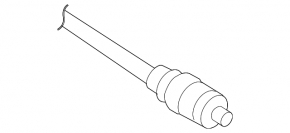 Front left half-shaft drive Mazda 3 09-13