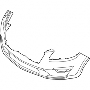 Front bumper assembly for Lincoln MKC 19-19 with parking sensors and tow hook
