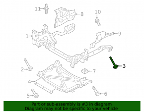 Front subframe mounting bolt (4 pcs.) Porsche Cayenne 19-26 100mm