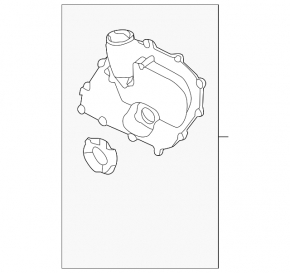 Timing chain cover VW Passat b7 12-15 USA 2.5