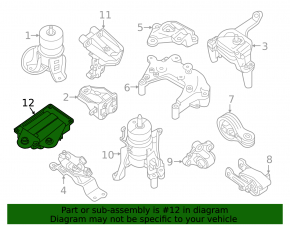Nissan Pathfinder 13-14 hybrid engine mount computer