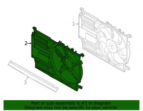 Diffuser radiator shroud bare BMW 2 F44 2018-2024 X2. Without m model, 2018-2023. 2020-22. M235i xDrive Gran Coupe, 228i Gran Coupe, X1. 2019-22