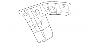 Rear bumper mount, outer left, VW Taos 22-25