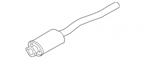 Exhaust line middle part Volvo XC40 19-25