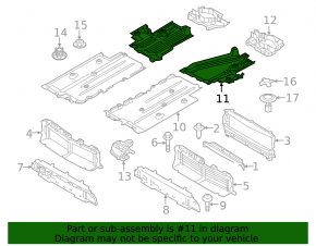 Underbody protection rear left Volvo XC40 19-25