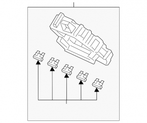 Fuse box under dashboard Honda Clarity 18-21 usa