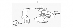 Mitsubishi Outlander 14-21 ignition switch with start-stop