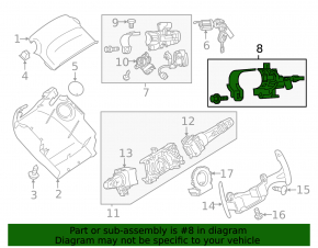 Mitsubishi Outlander 14-21 ignition switch with start-stop