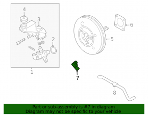 Mitsubishi Outlander 22-25 2.5 Brake Booster Sensor