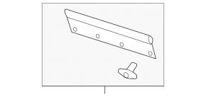 Front right hood seal Audi A7 12-18