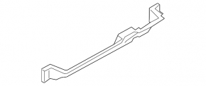 Rear bumper bracket, central, BMW X1 F48 16-22, for foot-operated trunk lid opening sensor, M-Sport