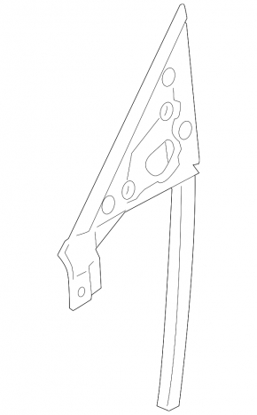 Front left door glass guide BMW 335i e92 07-13