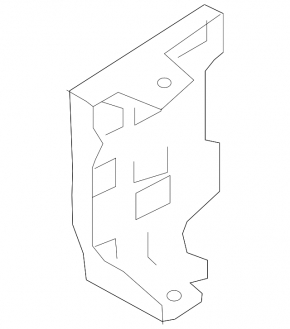Rear bumper bracket lower right Toyota Camry v55 15-17 usa break