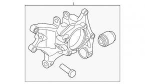 Rear right axle Kia Sorento 21-25 FWD