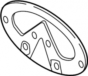 Infiniti QX70 17-17 Grille Emblem Base