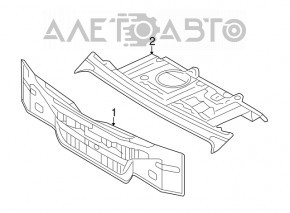 Rear panel Hyundai Sonata 15-17 black S3