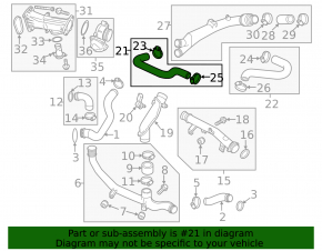 Intercooler pipe right VW Touareg 13-16 3.0TDI