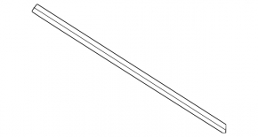 Door glass seal front left inner Infiniti QX50 19-