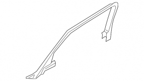 Audi Q3 83A 19-25 black inner rear right door frame